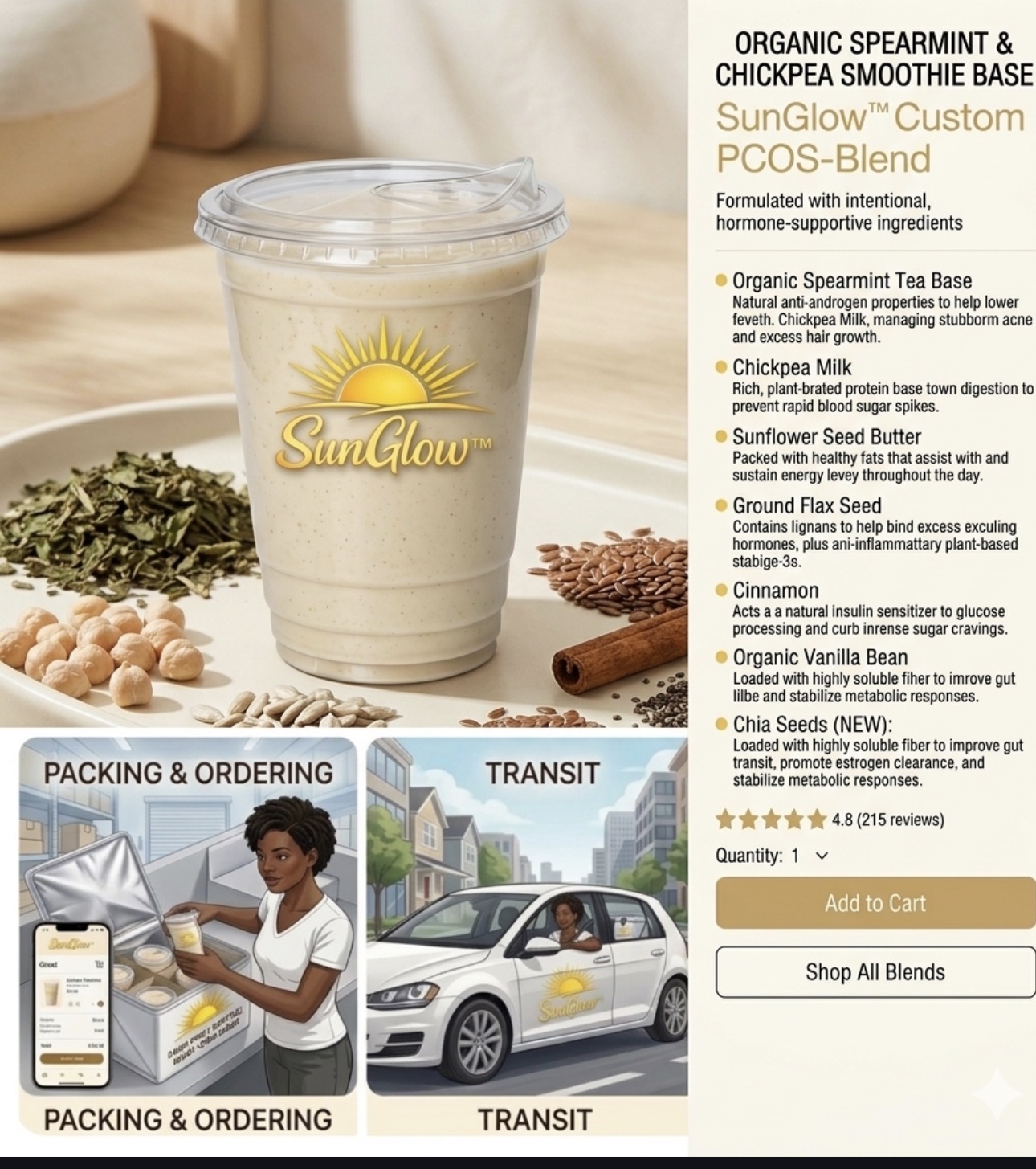 SunGlow Coffee alternative iced drink delivery service to Atlantic beach